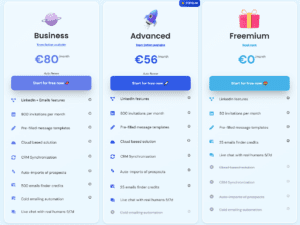 Waalaxy Pricing Plan for LinkedIn Outreach