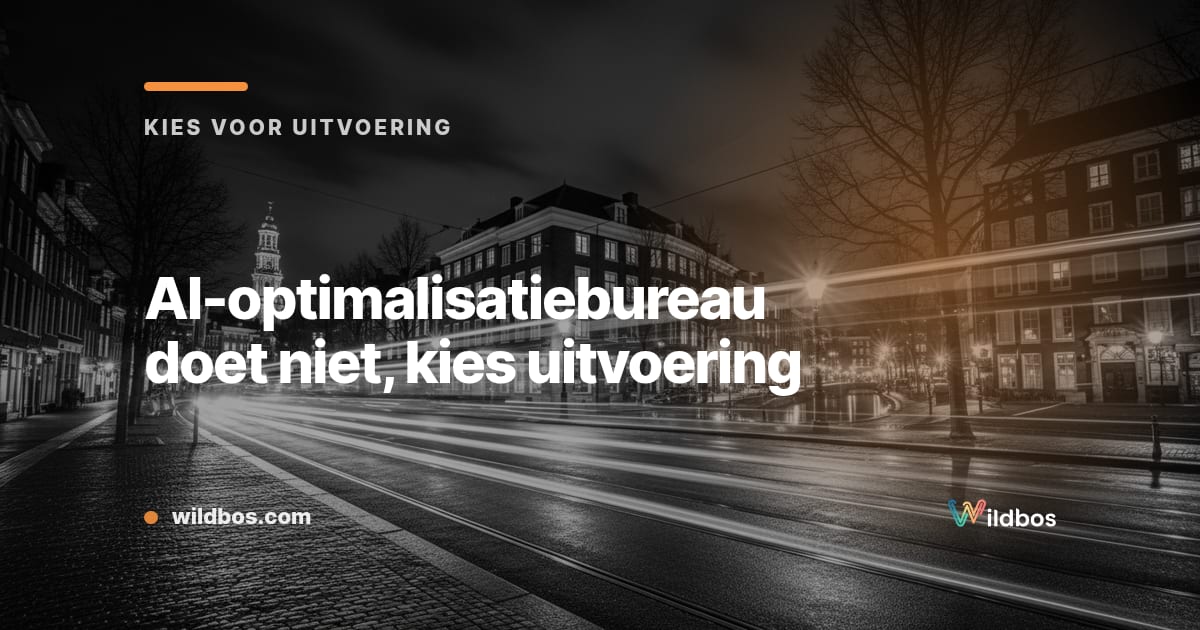 AI-optimalisatiebureau doet niet, kies uitvoering