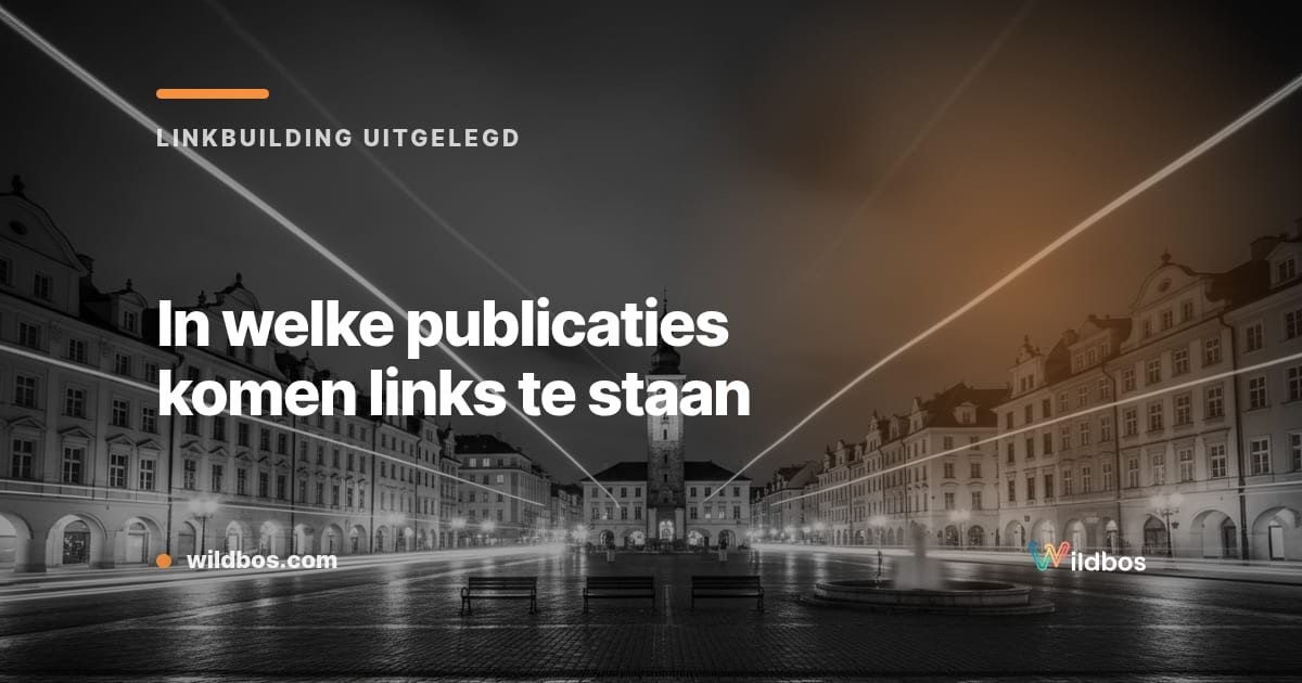 In welke publicaties komen links te staan?