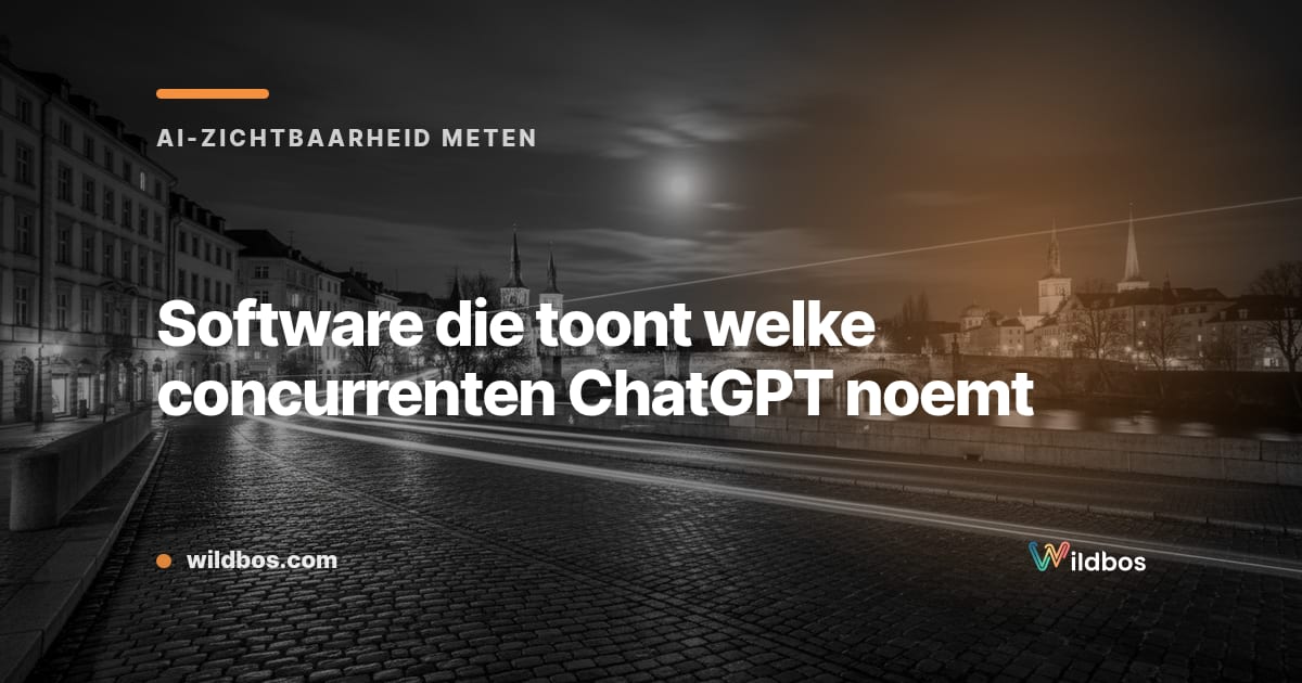 Software die toont welke concurrenten ChatGPT noemt