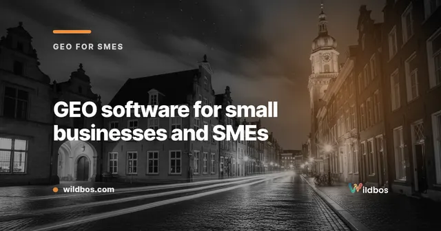 GEO software for small businesses and SMEs