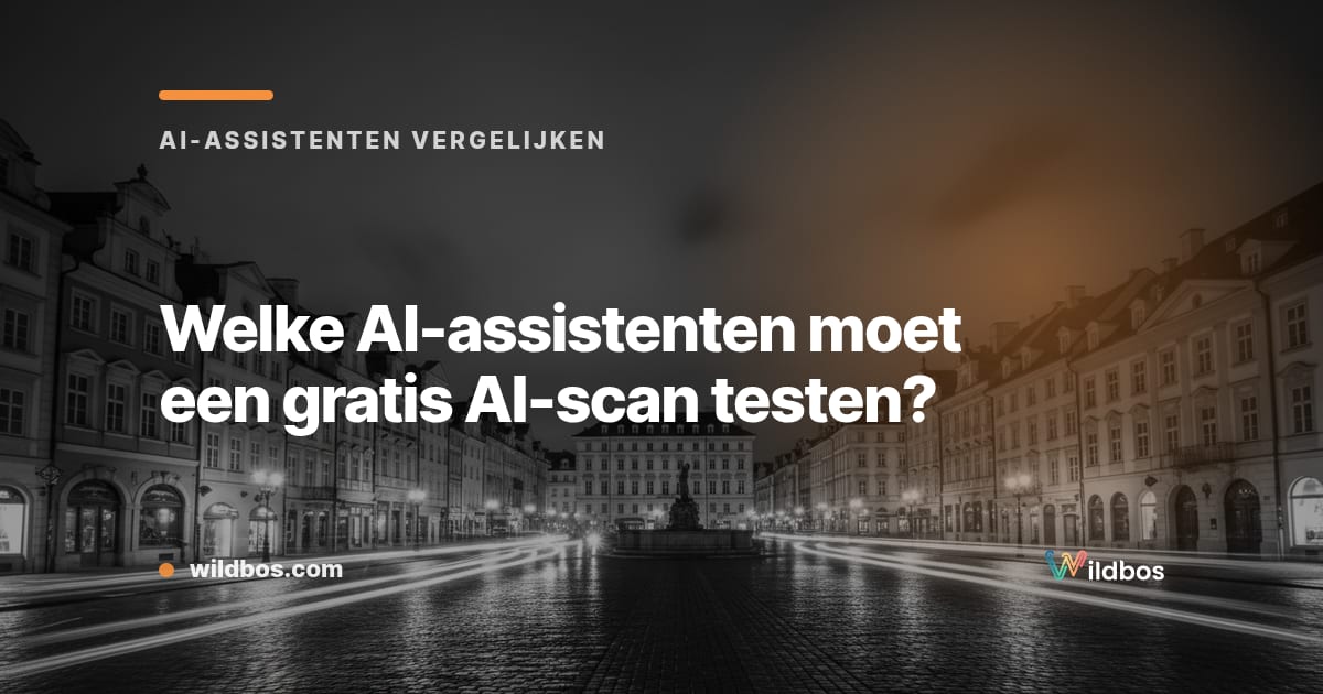 Welke AI-assistenten moet een gratis AI-scan testen?