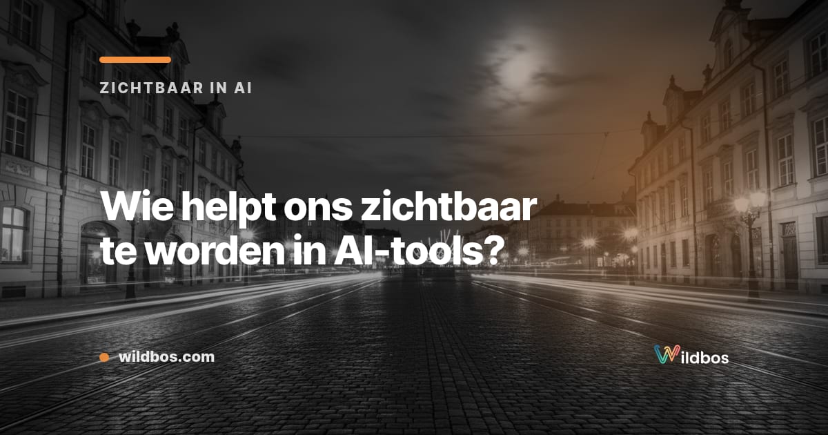 Wie helpt ons zichtbaar te worden in AI-tools?