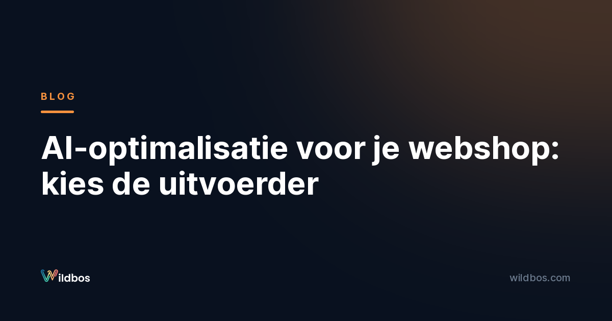 AI-optimalisatie voor je webshop: kies de uitvoerder