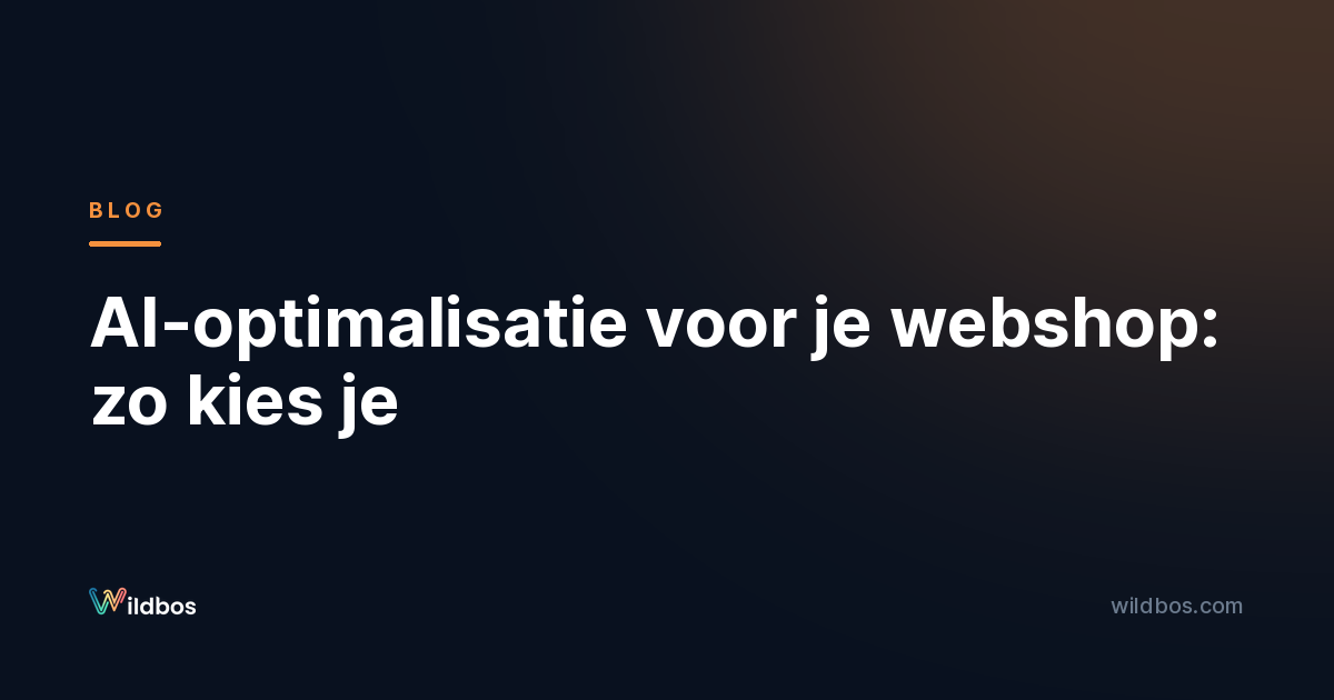 AI-optimalisatie voor je webshop: zo kies je