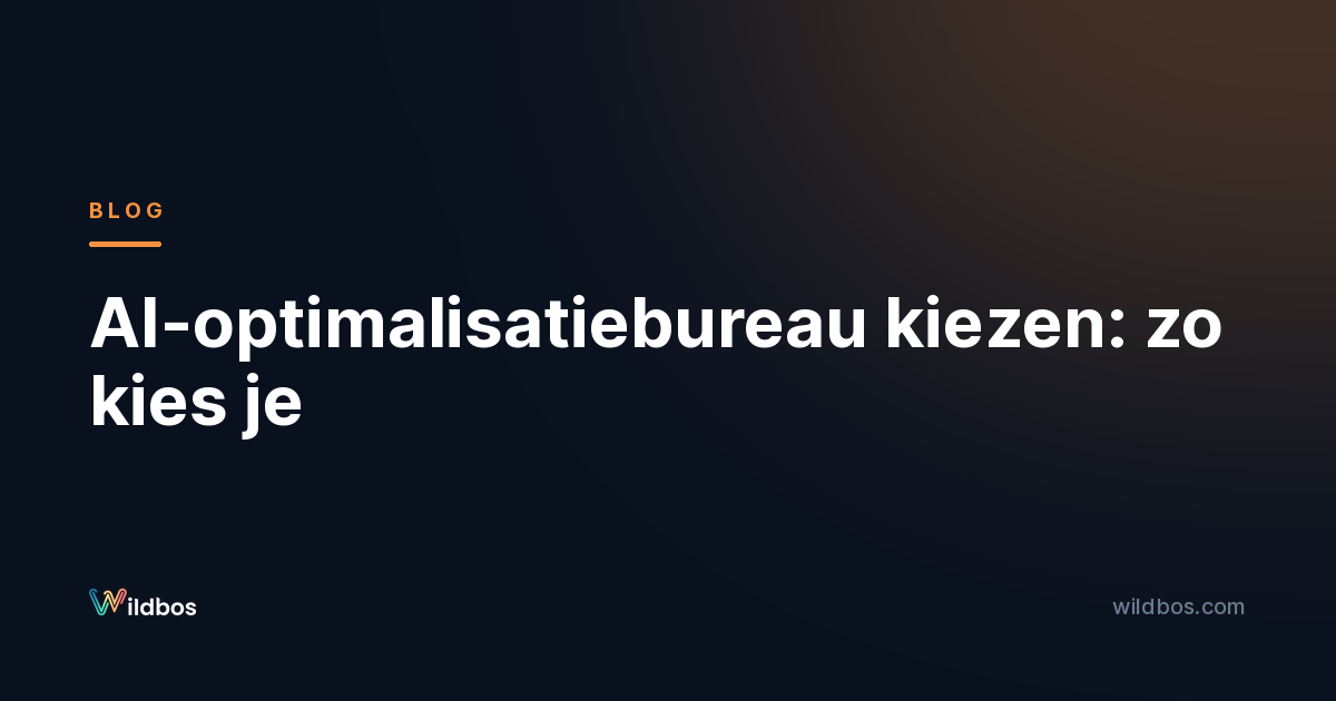 AI-optimalisatiebureau kiezen: zo kies je