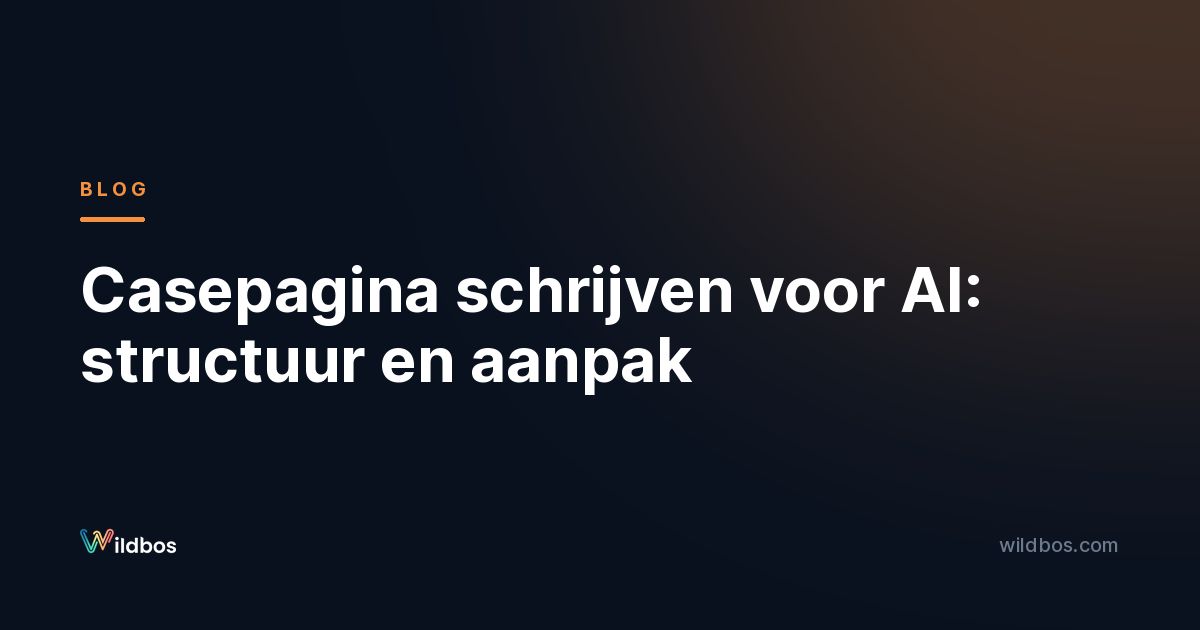 Casepagina schrijven voor AI: structuur en aanpak