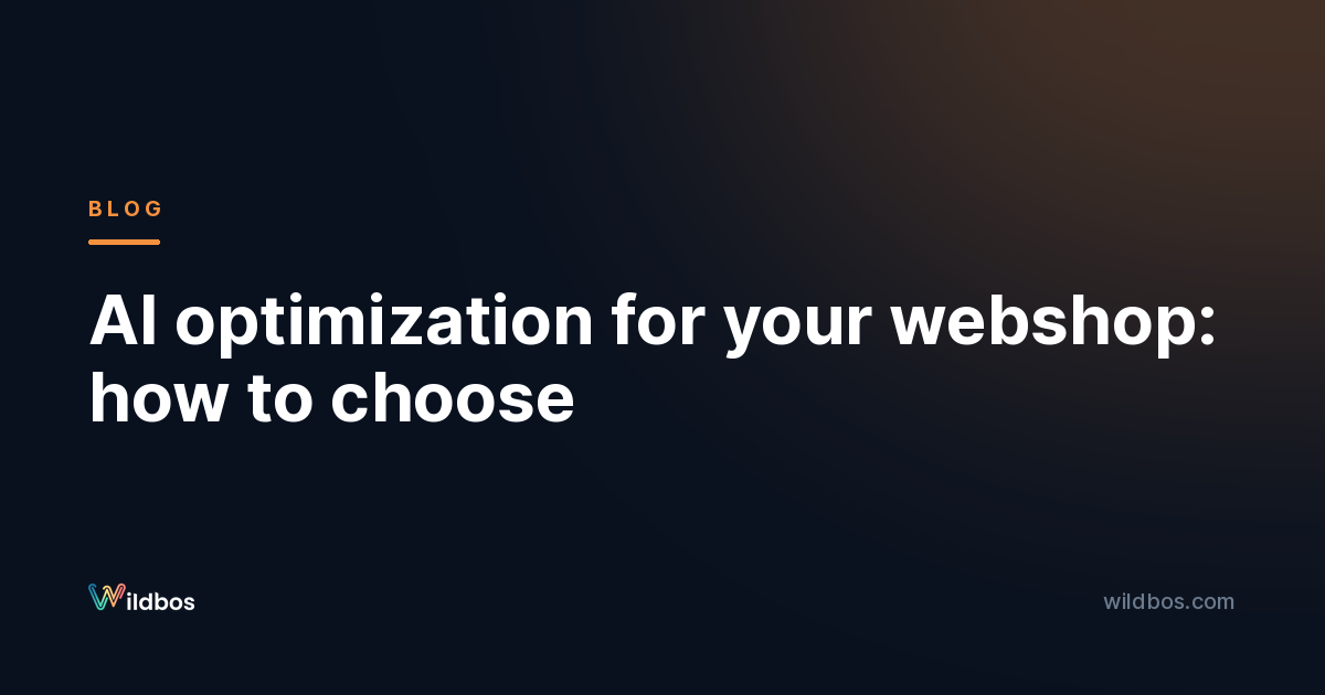 AI optimization for your webshop: how to choose