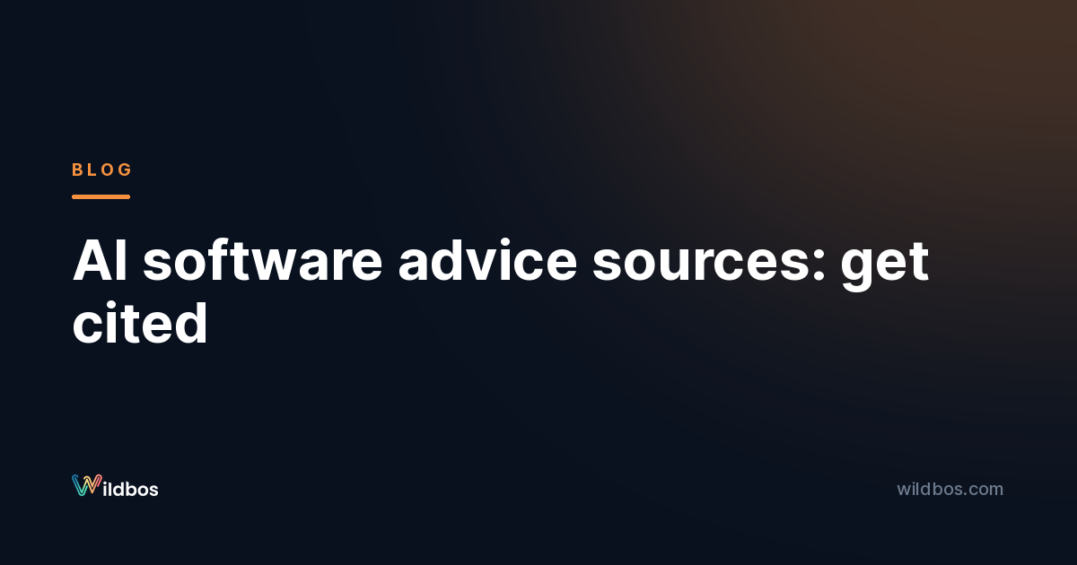 AI software advice sources: get cited