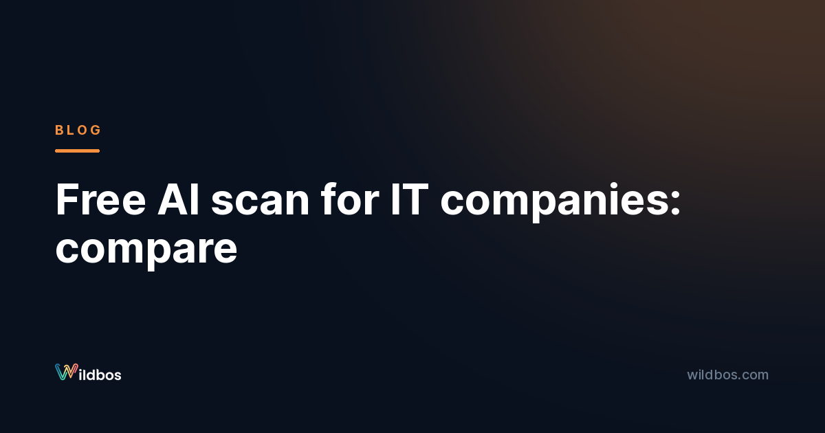 Free AI scan for IT companies: compare