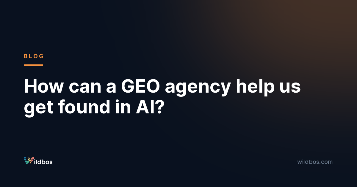 How can a GEO agency help us get found in AI?