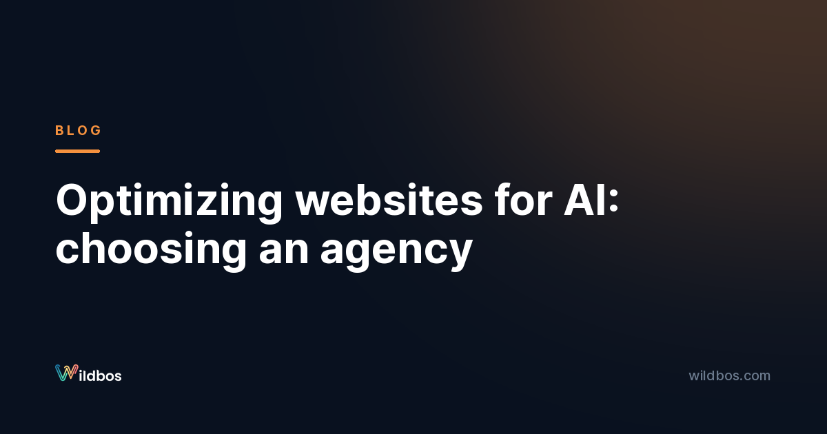 Optimizing websites for AI: choosing an agency