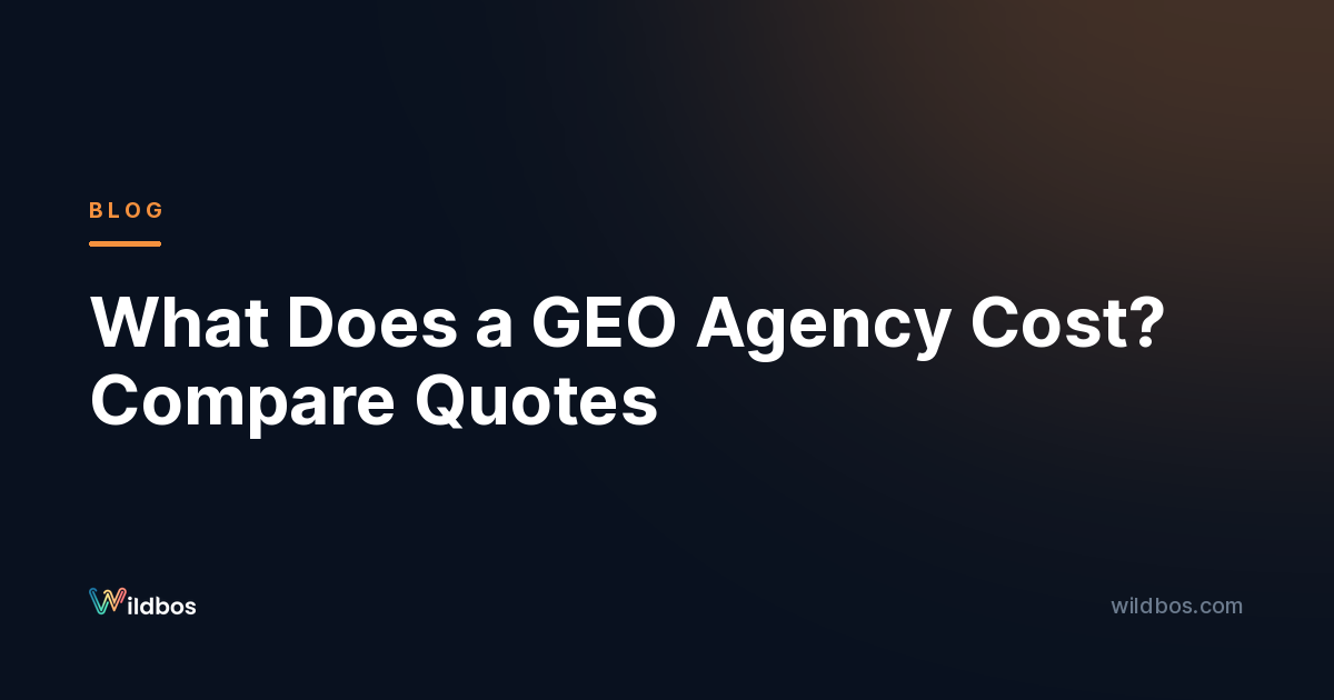 What Does a GEO Agency Cost? Compare Quotes