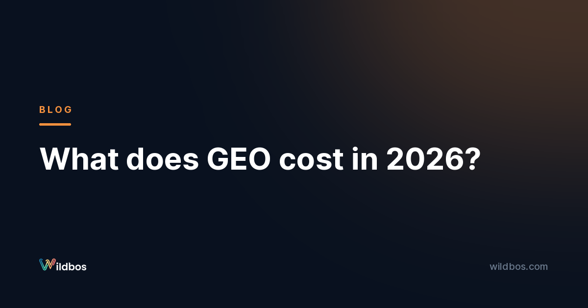 What does GEO cost in 2026?