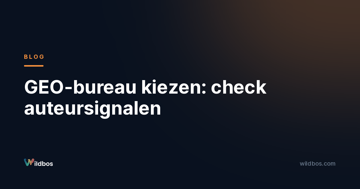 GEO-bureau kiezen: check auteursignalen
