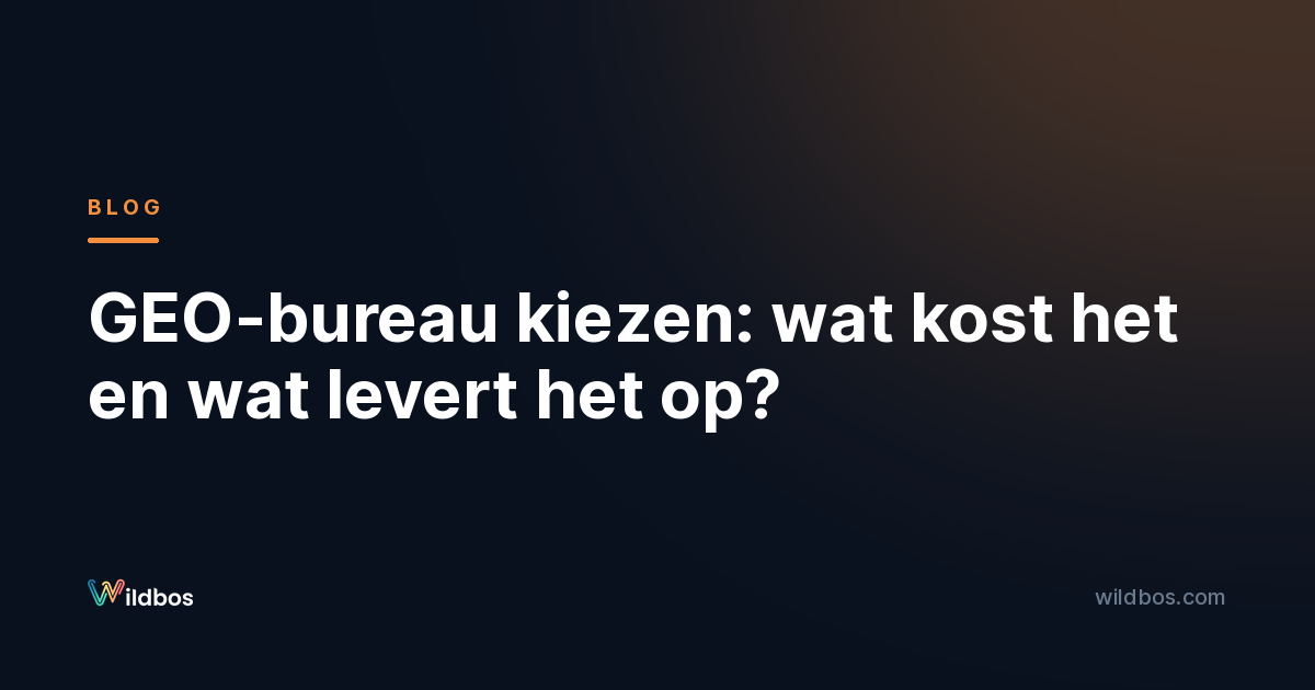 GEO-bureau kiezen: wat kost het en wat levert het op?