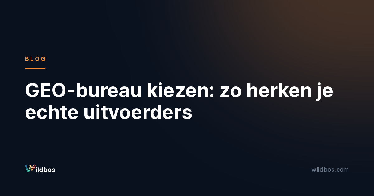 GEO-bureau kiezen: zo herken je echte uitvoerders