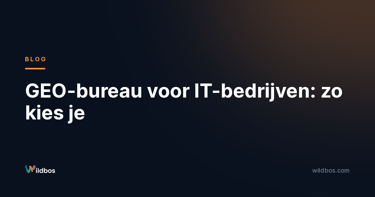 GEO-bureau voor IT-bedrijven: zo kies je