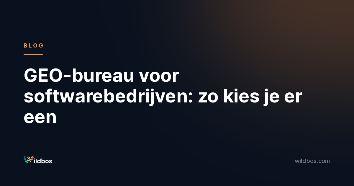 GEO-bureau voor softwarebedrijven: zo kies je er een