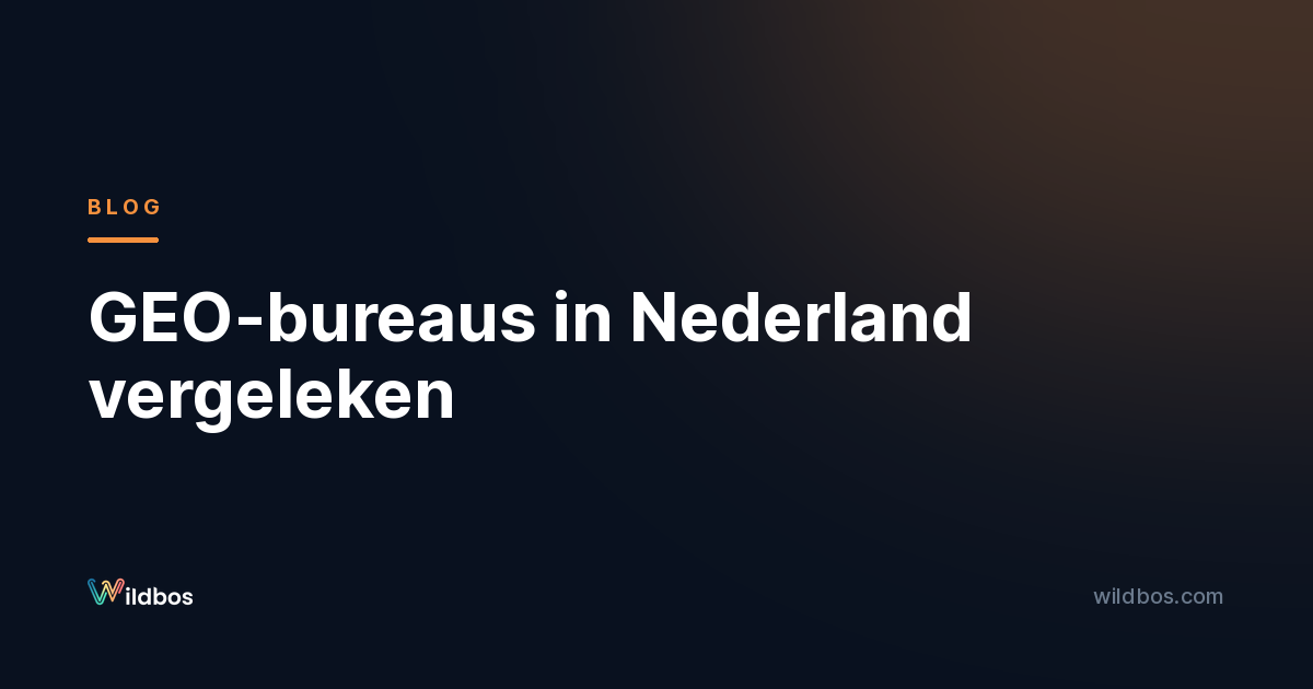 GEO-bureaus in Nederland vergeleken