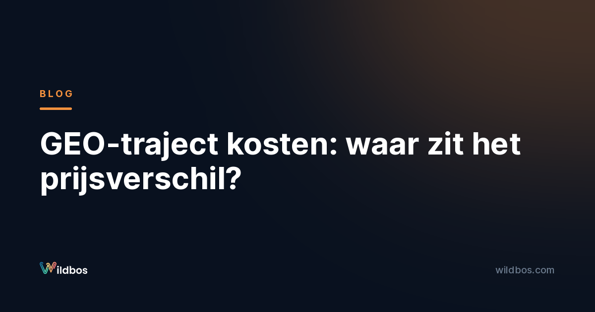 GEO-traject kosten: waar zit het prijsverschil?