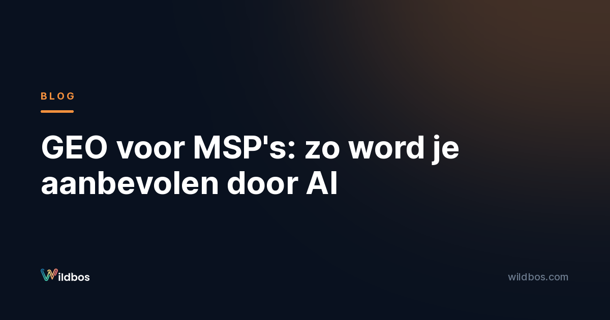 GEO voor MSP's: zo word je aanbevolen door AI