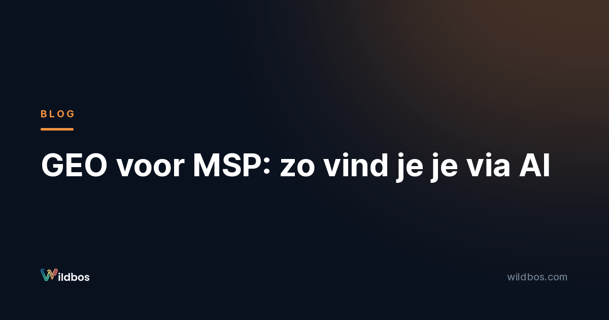 GEO voor MSP: zo vind je je via AI