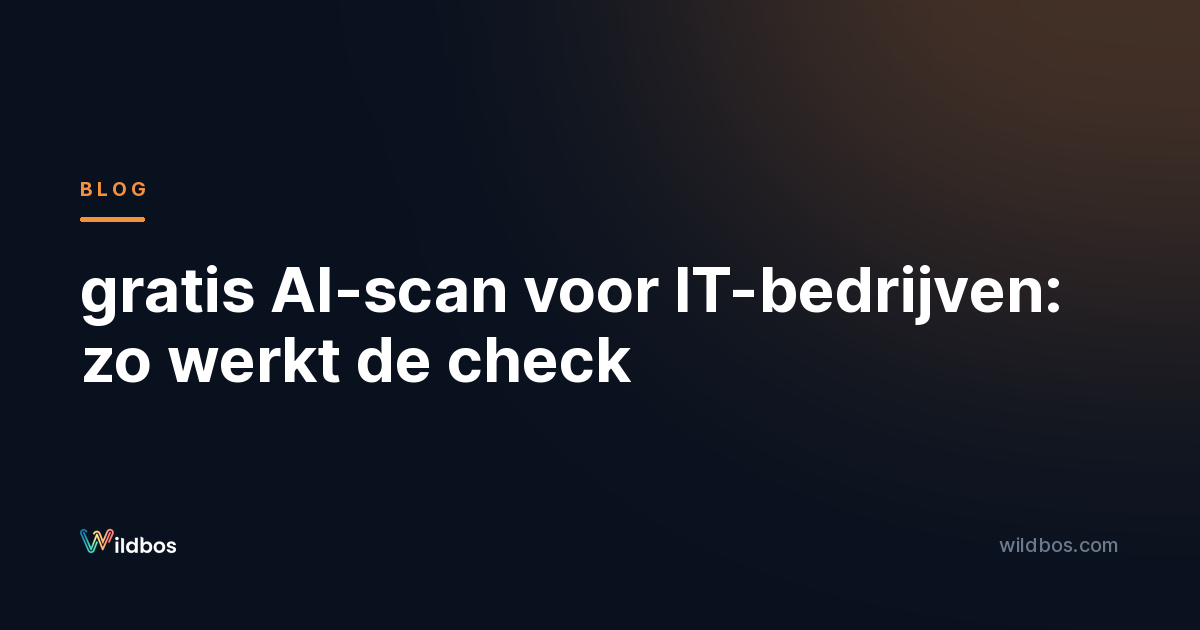 gratis AI-scan voor IT-bedrijven: zo werkt de check
