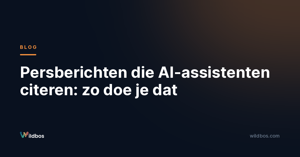 Persberichten die AI-assistenten citeren: zo doe je dat