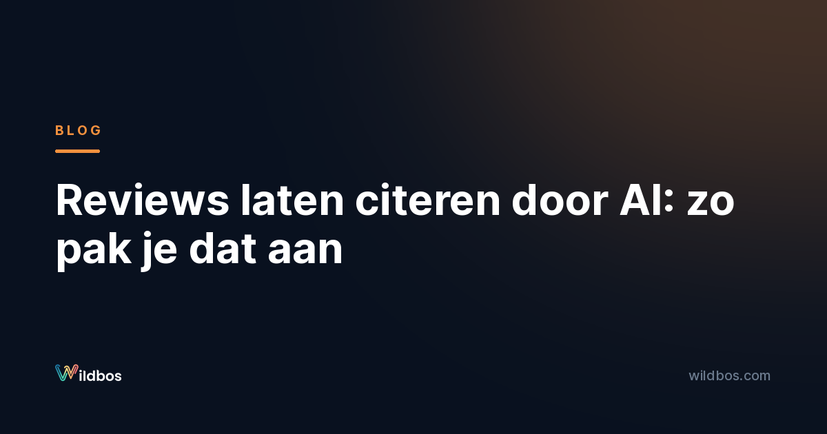 Reviews laten citeren door AI: zo pak je dat aan