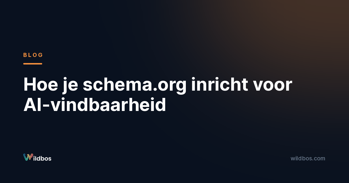 Hoe je schema.org inricht voor AI-vindbaarheid
