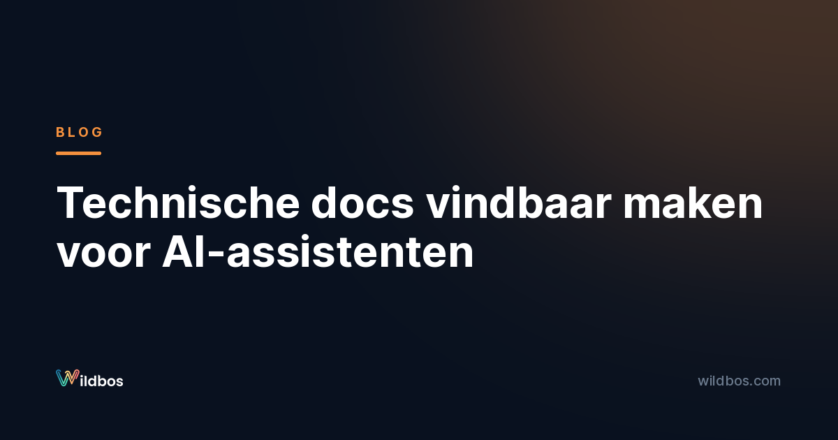 Technische docs vindbaar maken voor AI-assistenten