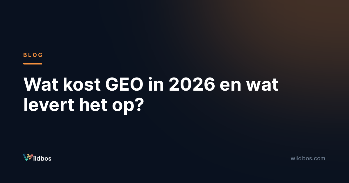 Wat kost GEO in 2026 en wat levert het op?