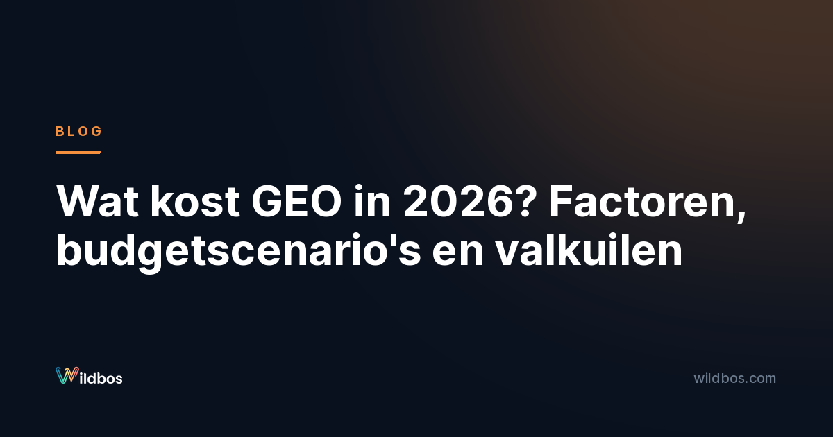 Wat kost GEO in 2026? Factoren, budgetscenario's en valkuilen