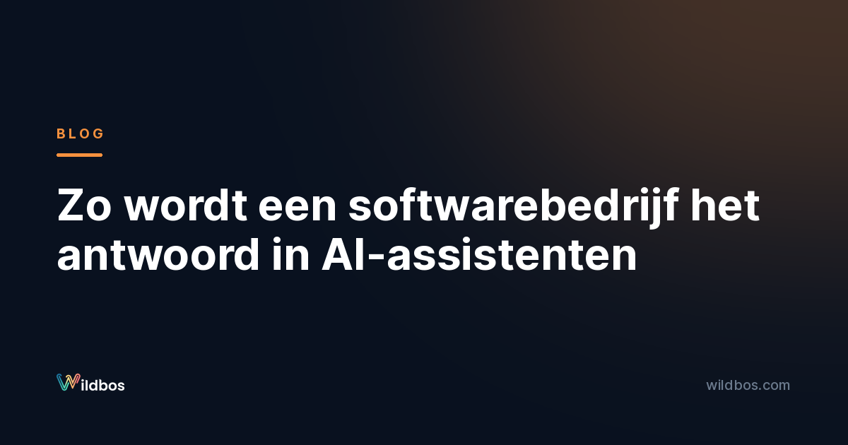Zo wordt een softwarebedrijf het antwoord in AI-assistenten